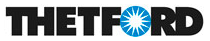 The word thetford is on a white background