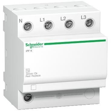 Es un producto de Schneider Electric que parece un interruptor de luz.
