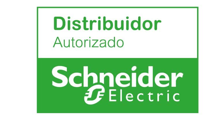El logotipo de Schneider Electric es verde y blanco sobre un fondo blanco.