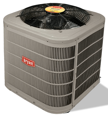 A bryant air conditioner on a white background
