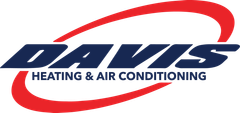 A davis hvac experts logo with a red circle around it