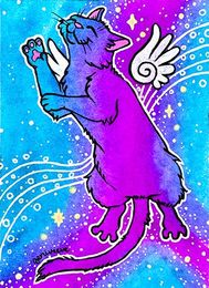 A Galaxy Cat ACEO from Series 3, releasing weekly in Fall 2026.