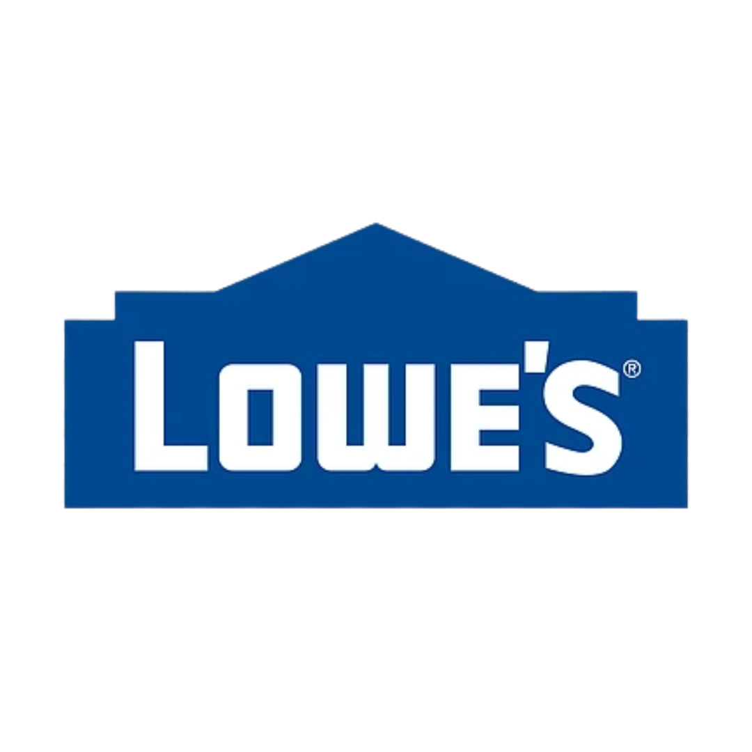 Lowe's logo: White
