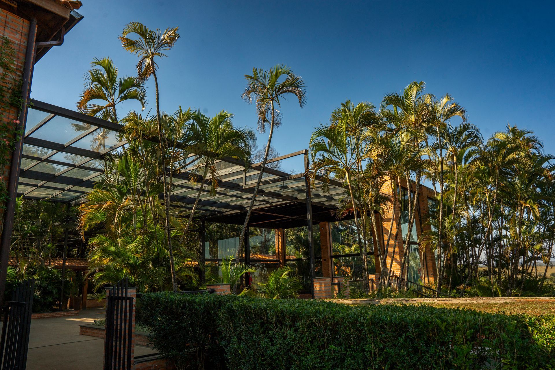 Fazenda para casamento com espaço externo e paisagem natural no interior de São Paulo