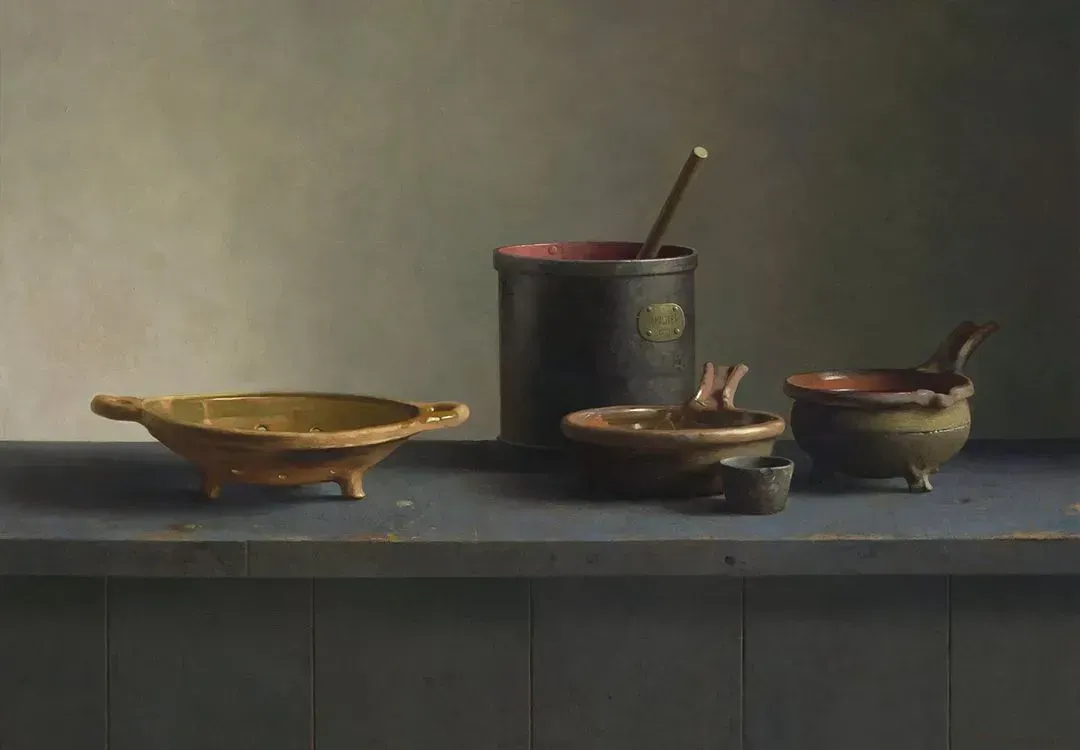 Henk Helmanten schilderij uit 2018
Archeologie uit Dordrecht I