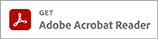 A red adobe acrobat reader logo on a white background
