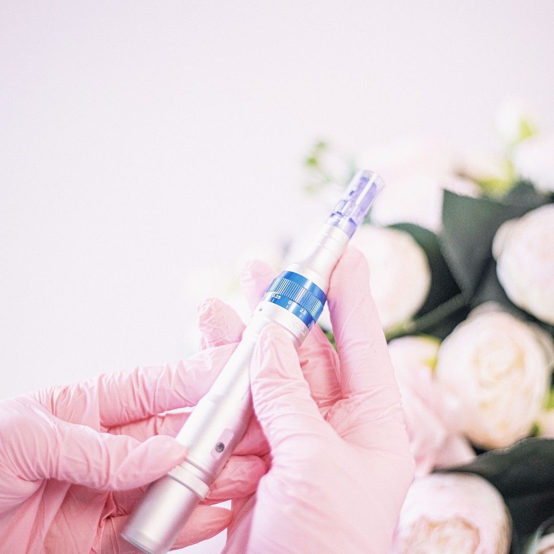 A microneedling pen prepared for treatment at Renewed Health and Wellness in Prospect, Connecticut