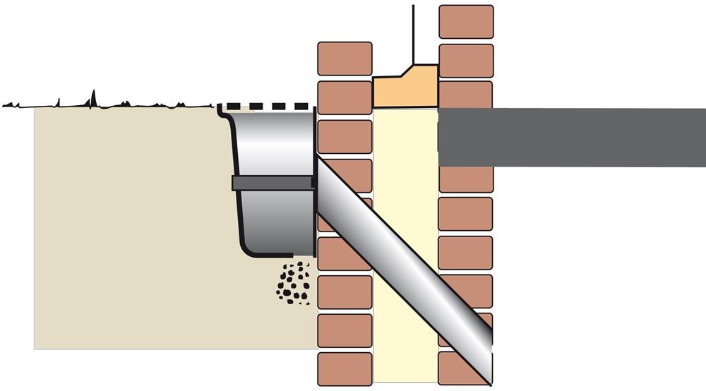 Diagram kruipruimte ventilatie koker koekoek