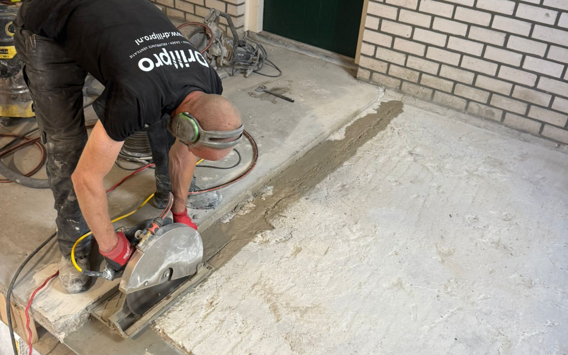 Beton zagen met diamantzaag