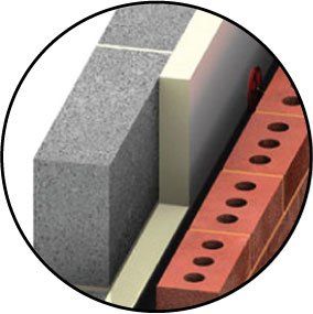 Bakstenen beton muur boren