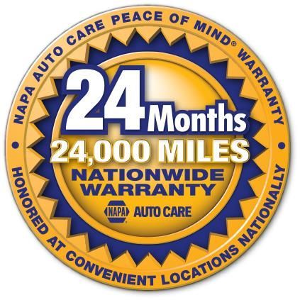 24/24 NAPA Nationwide Warranty at World Auto Repair in Eden Prairie, MN