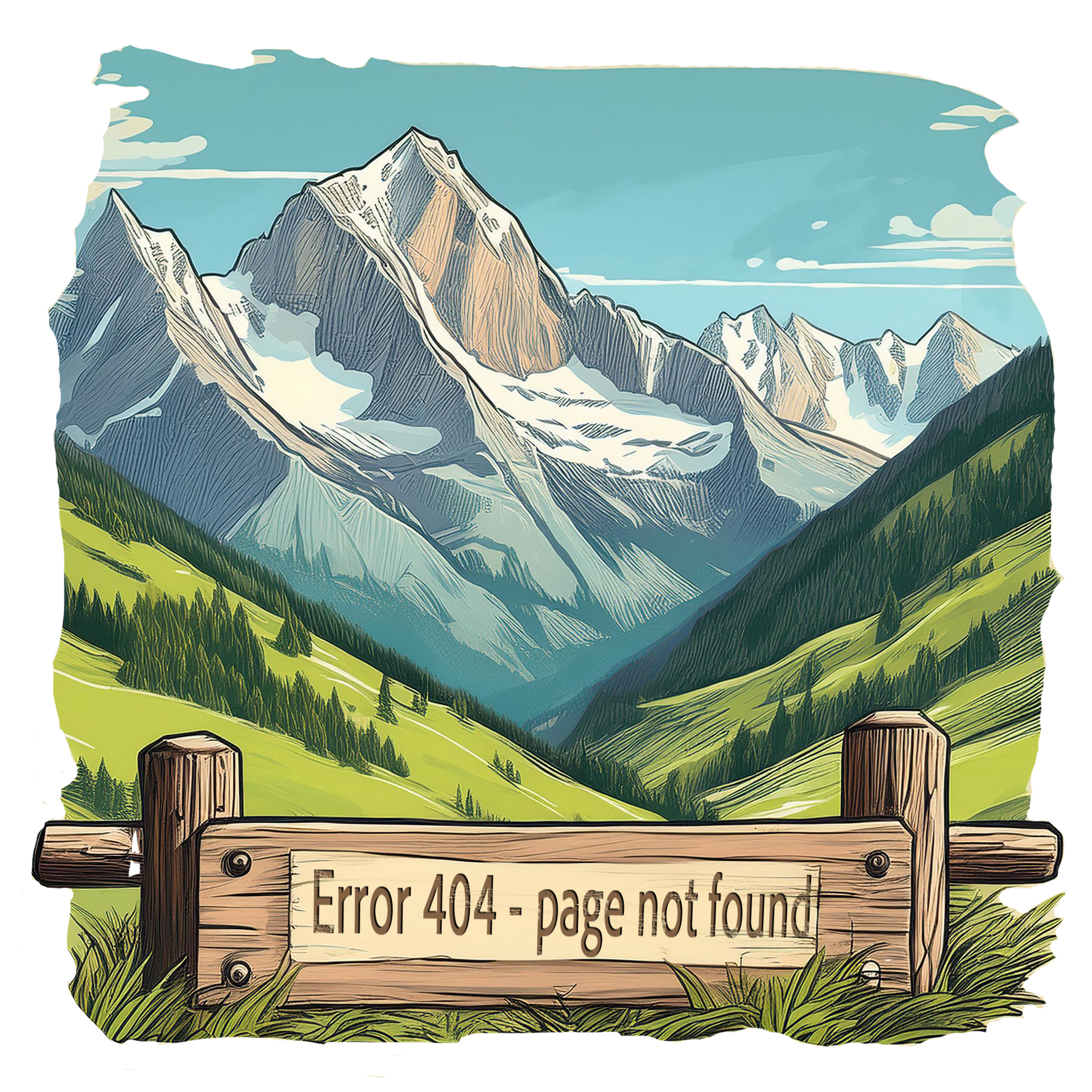 error 404 with mountains
