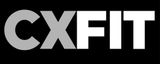 White "CXFIT" logo on a black background