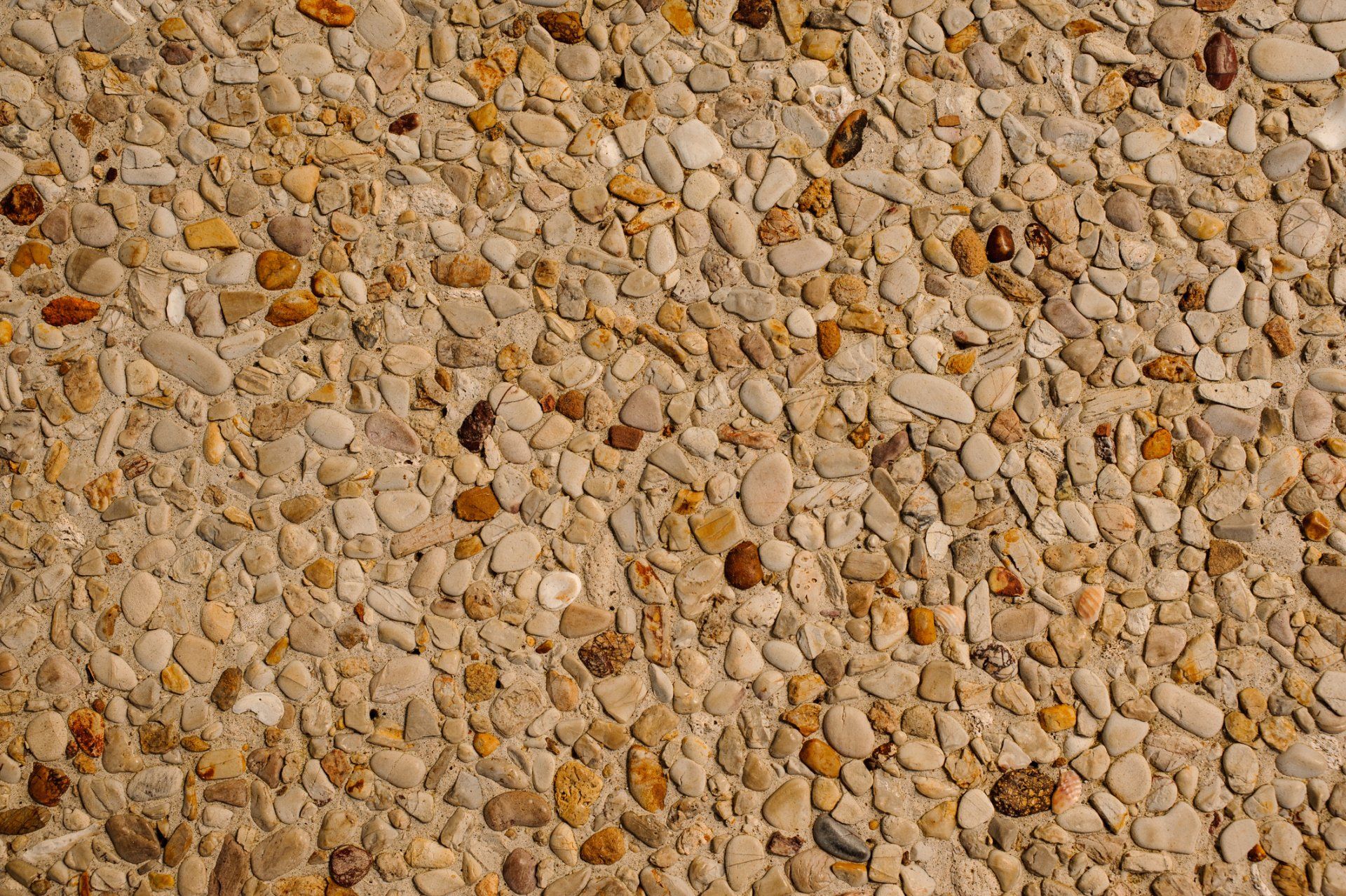 Exposed Aggregate Concrete Texture Background - Umina Beach - Stuart Concreting
