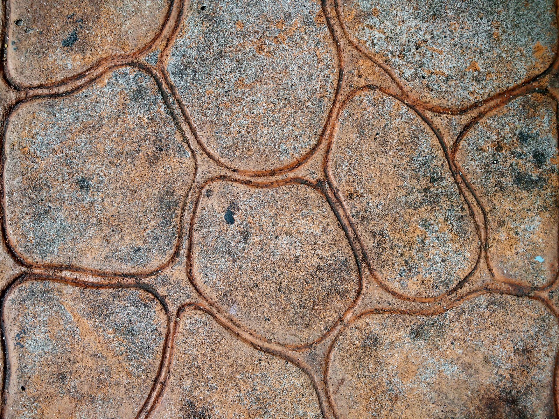 Concrete Stamped Texture Design Pattern Outdoor