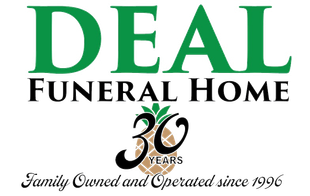 The logo for sample funeral home is shown on a white background.