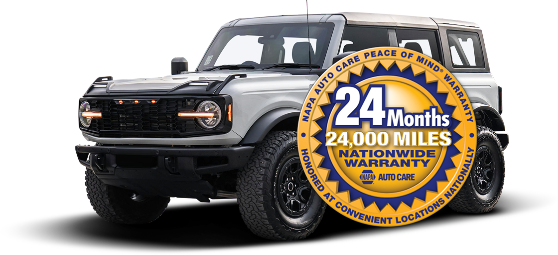 24 months / 24 k miles Nationwide Warranty | Your Pit Stop
