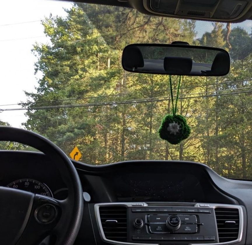 Green flower Air freshener -Single