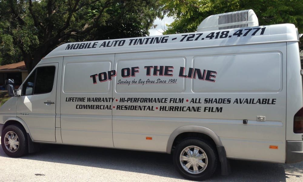 Silver van with 