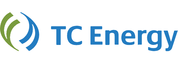 TC Energy logo in blue and green with stylized leaf and wave icon