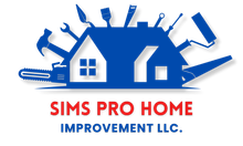 Blue house-and-tools logo with text “SIMS PRO HOME IMPROVEMENT LLC.”