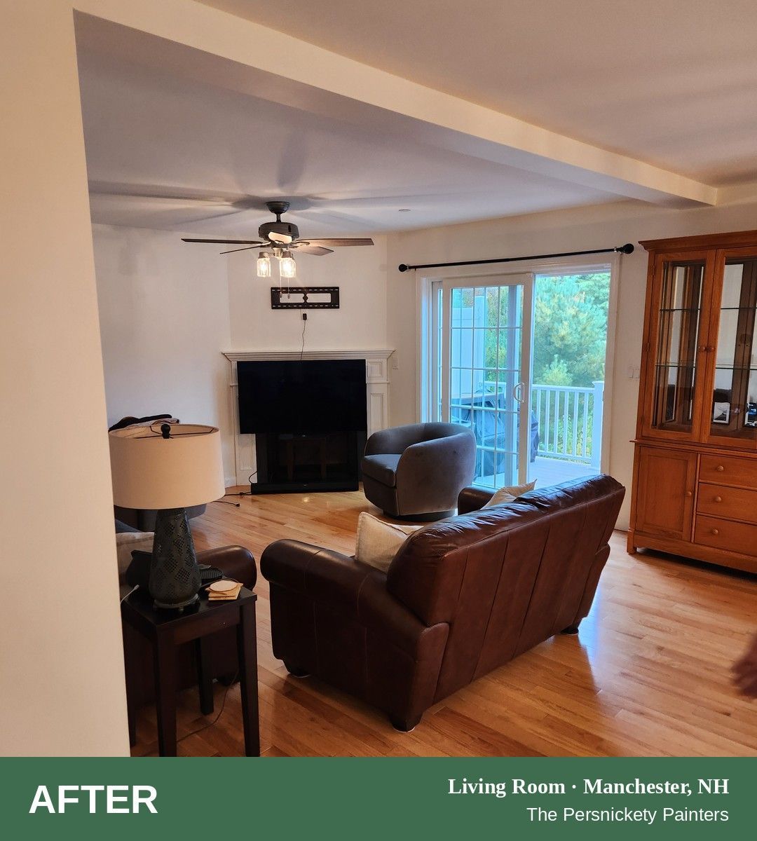 Living Room after painting, Manchester, NH - The Persnickety Painters