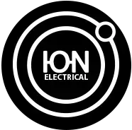 Black circular logo with “ION ELECTRICAL” in white text and a small ring at the upper right.