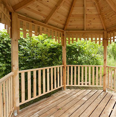 Custom wood gazebo