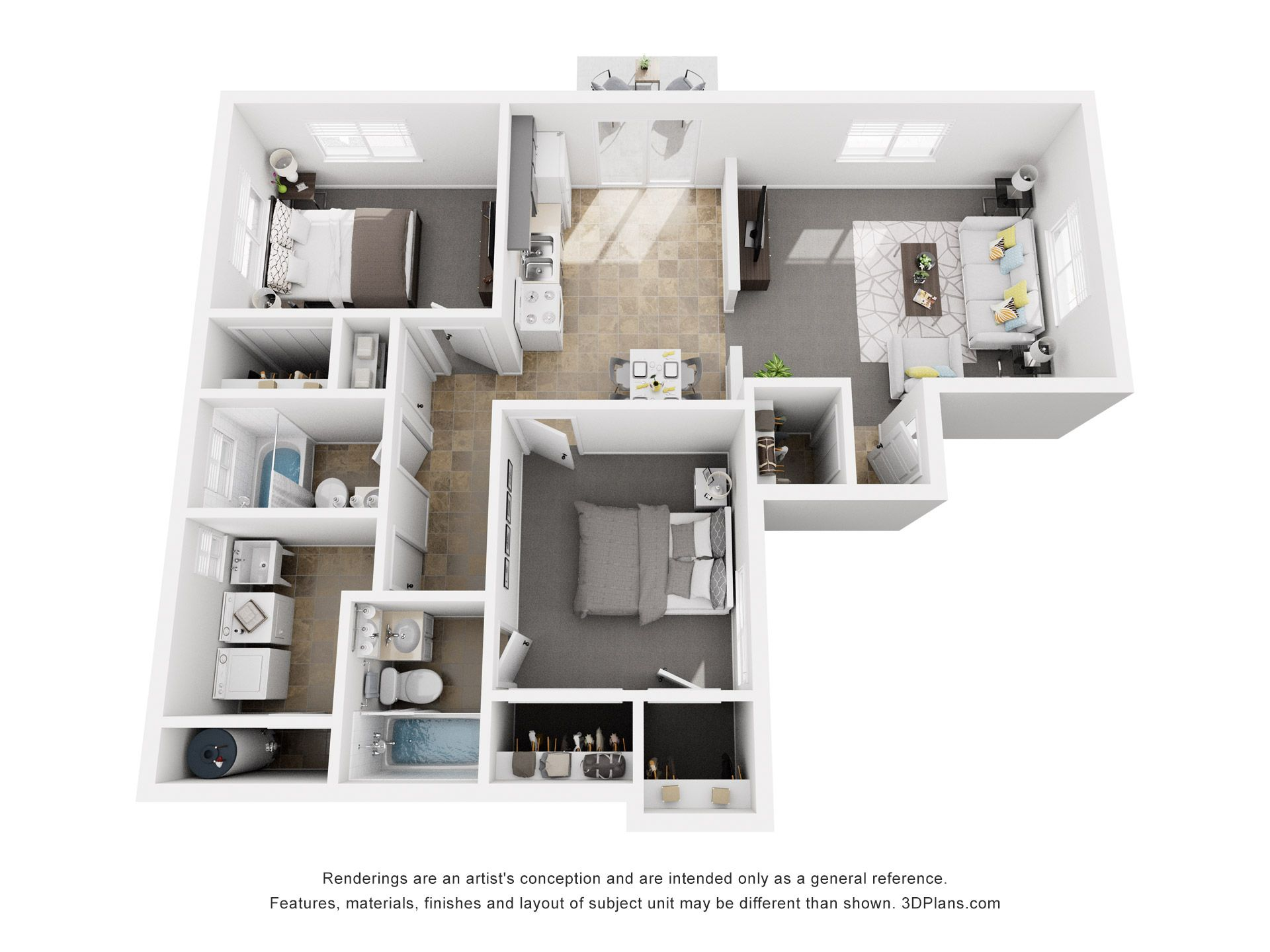 2 Bedroom | 2 Bath 