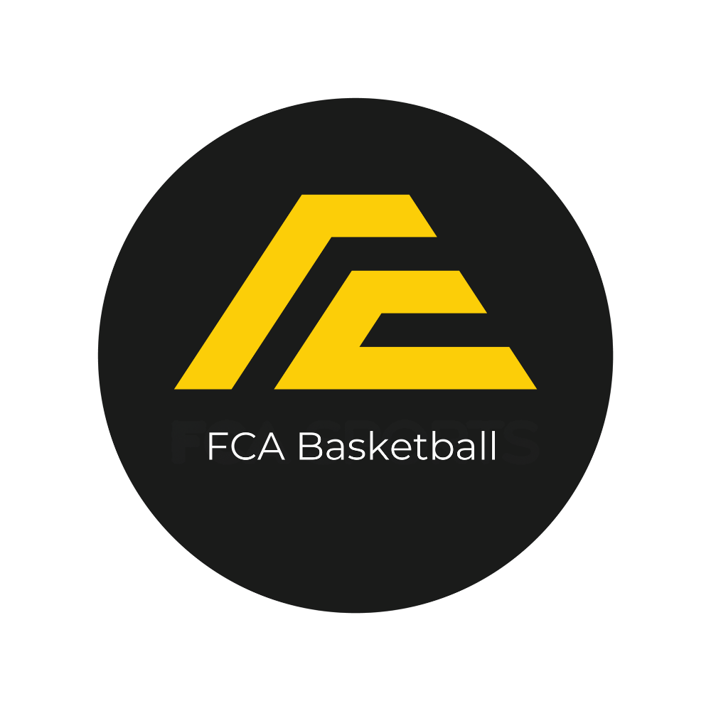 FCA Sports logo in black and gray on a white background