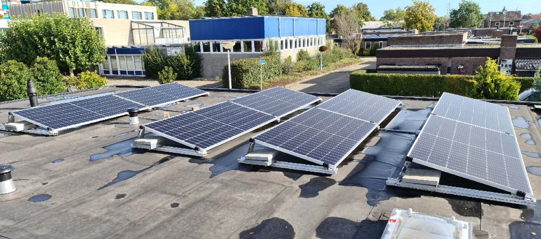 Zonnepanelen platdak