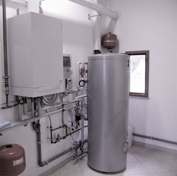 Installazione di caldaia e bollitore Viessmann