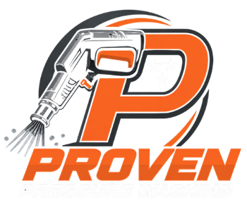 Logo with a stylized orange P and silver spray gun above the word PROVEN