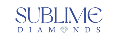 A logo for sublime diamonds with a diamond in the middle
