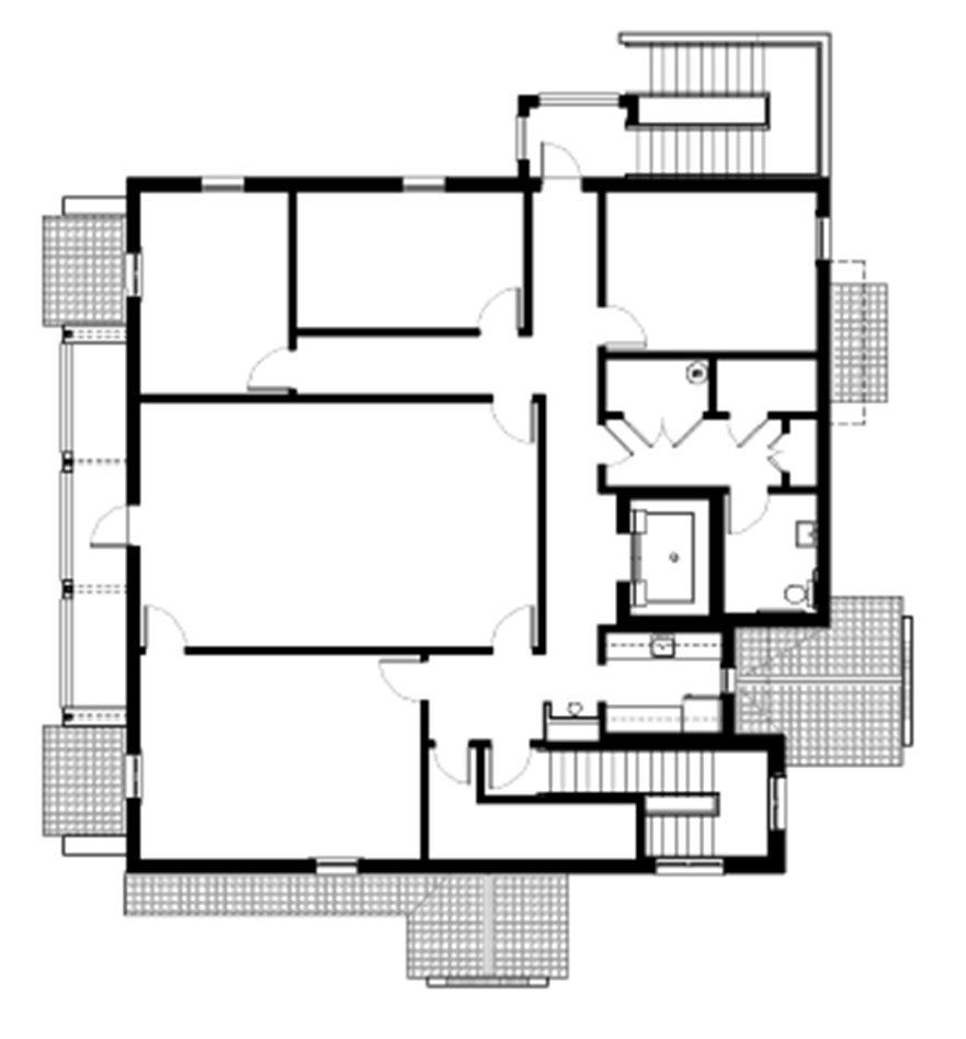 a black and white floor plan of a house