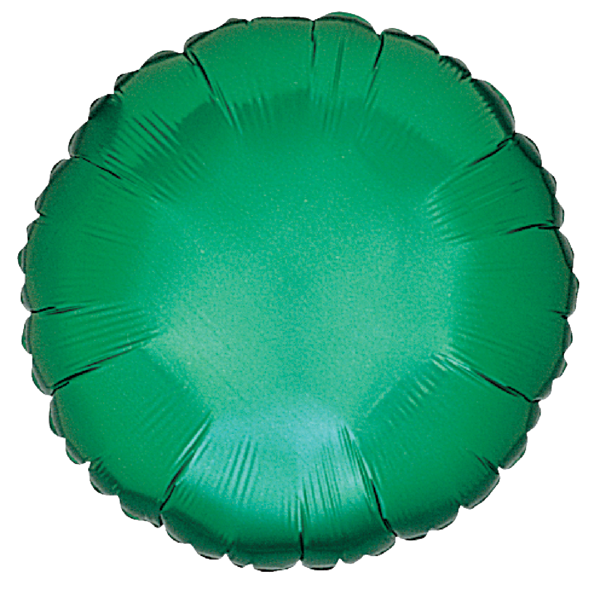 Single Green Round Mylar balloon