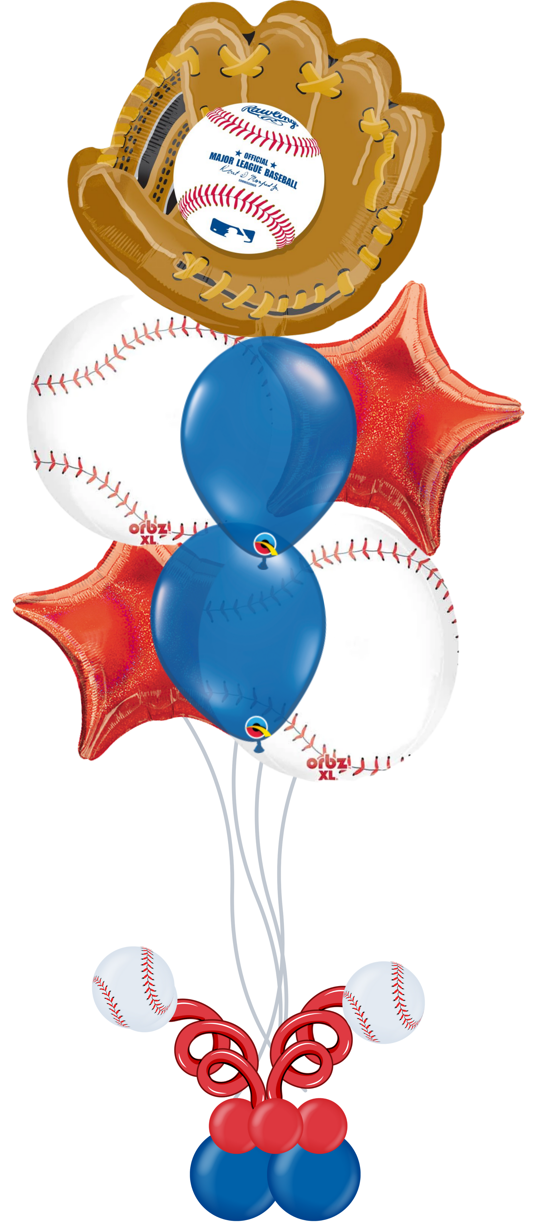 basketball balloon bouquet with basketball and star-shaped balloons, perfect for sports parties and celebrations