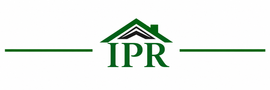 Green IPR logo with a house roof icon and horizontal lines on a white background