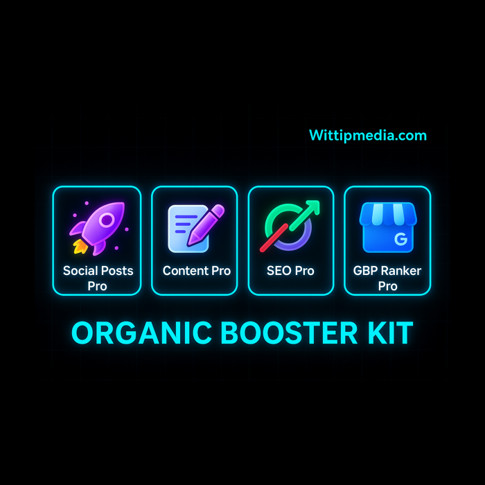 Organic SEO booster kit for long term website growth