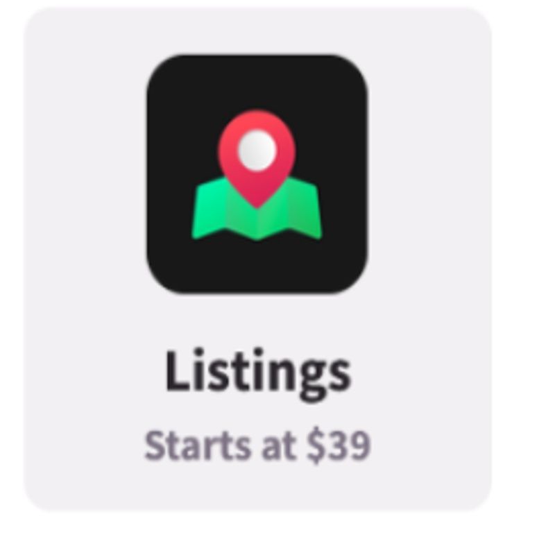 Local business listings and map visibility service icon