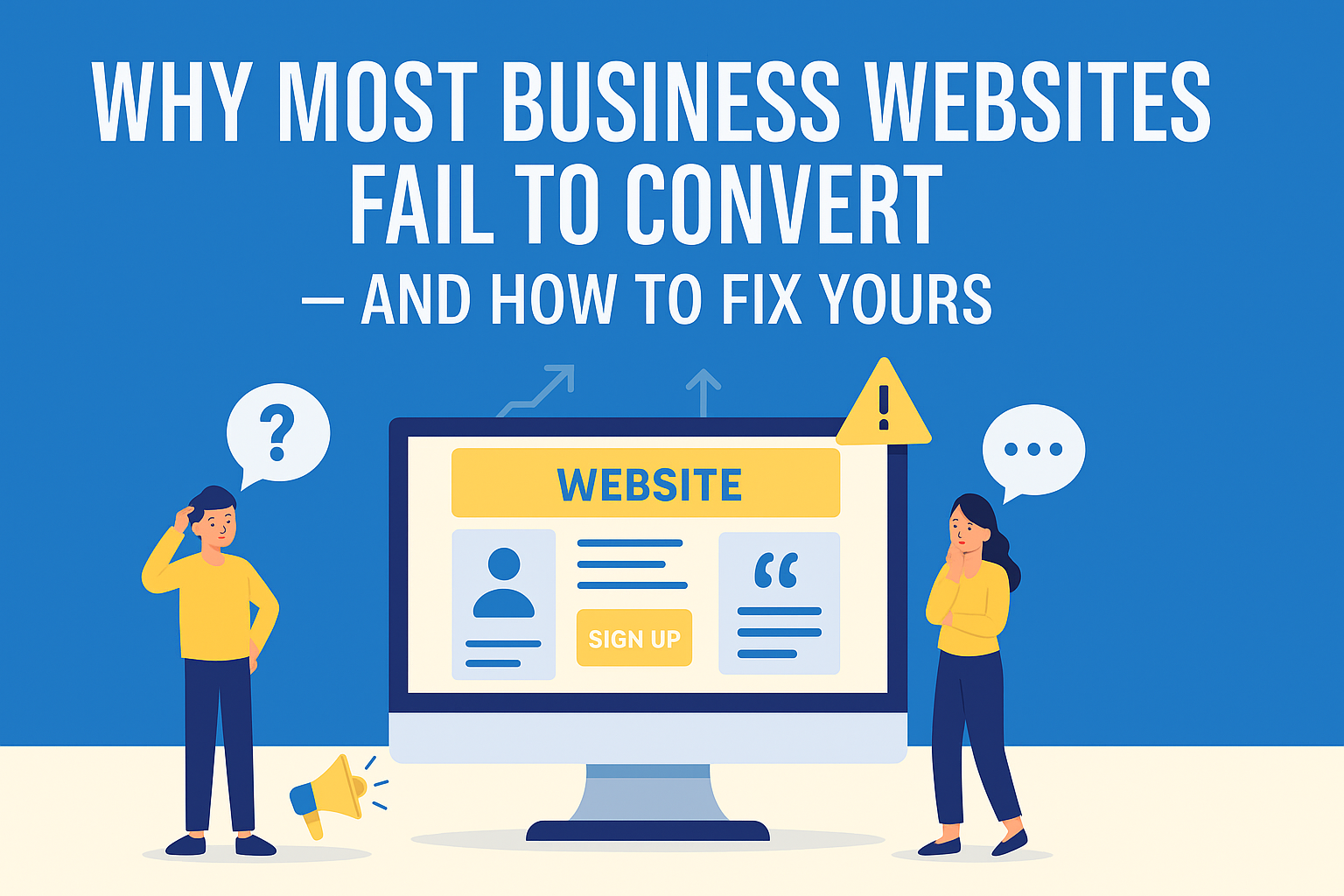 Why Most Business Websites Fail to Convert — And How to Fix Yours