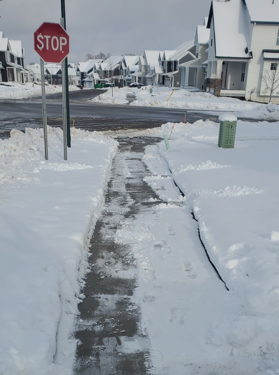 snow shoveling