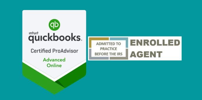 QuickBooks logo Enrolled Agent logo
