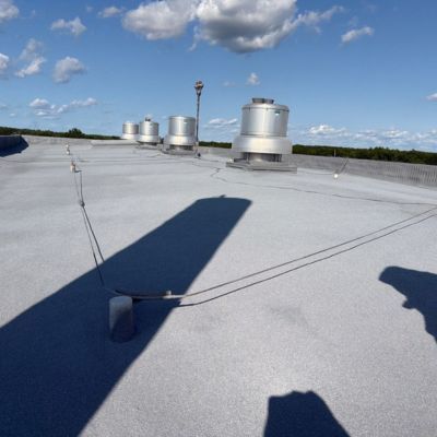 finished spray foam roof at Briar Middle School in Sandusky Ohio. Completed July 2026.