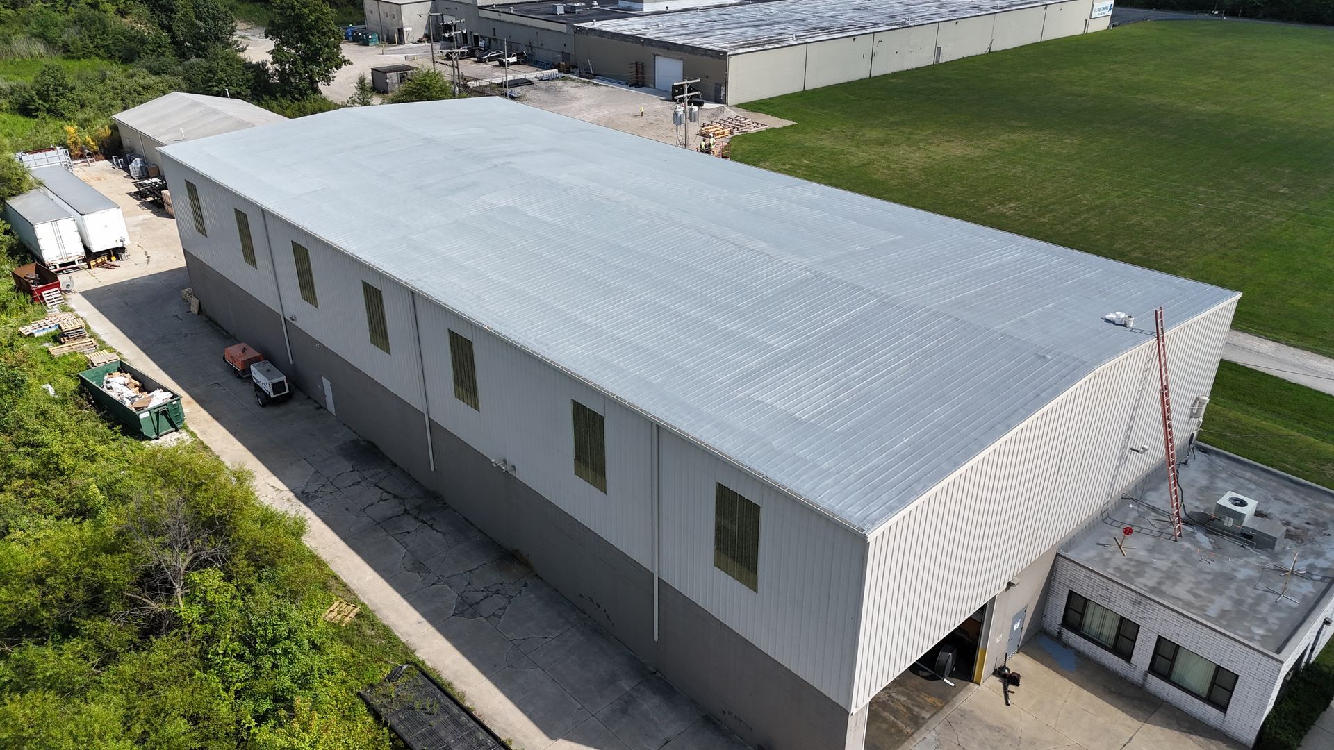 spray foam over metal roof