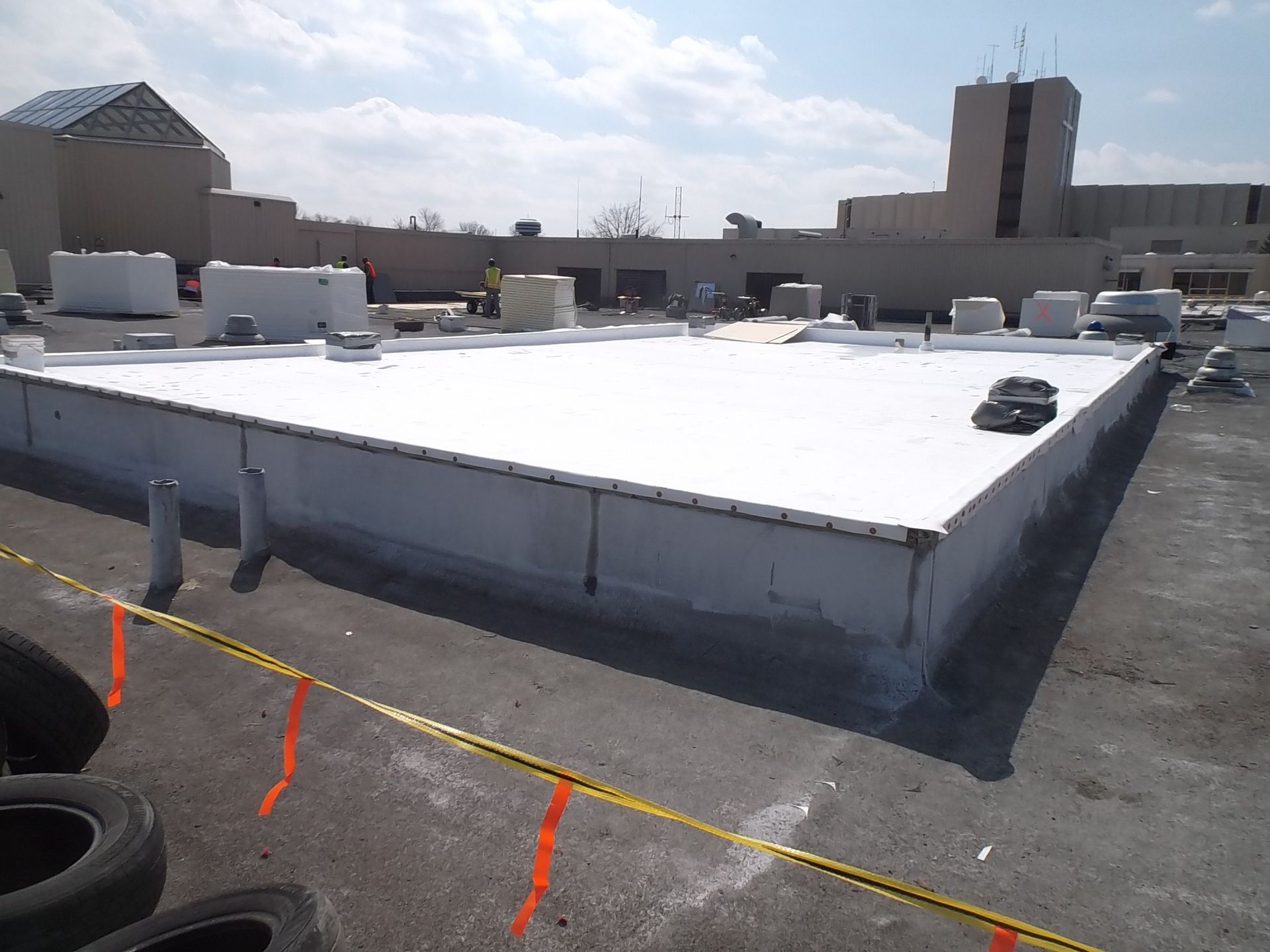 Finished TPO roof installation