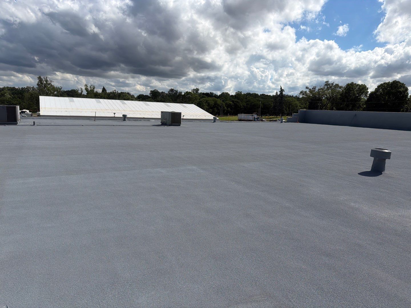 Finished spray foam roof in Elyria Ohio