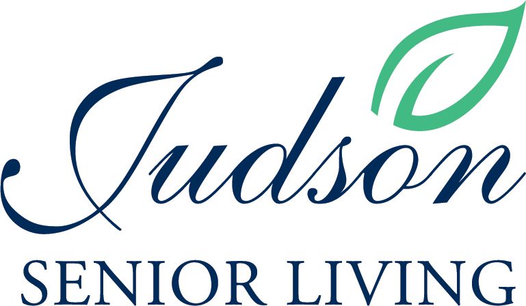 Judson Senior Living logo in blue and green with leaf design