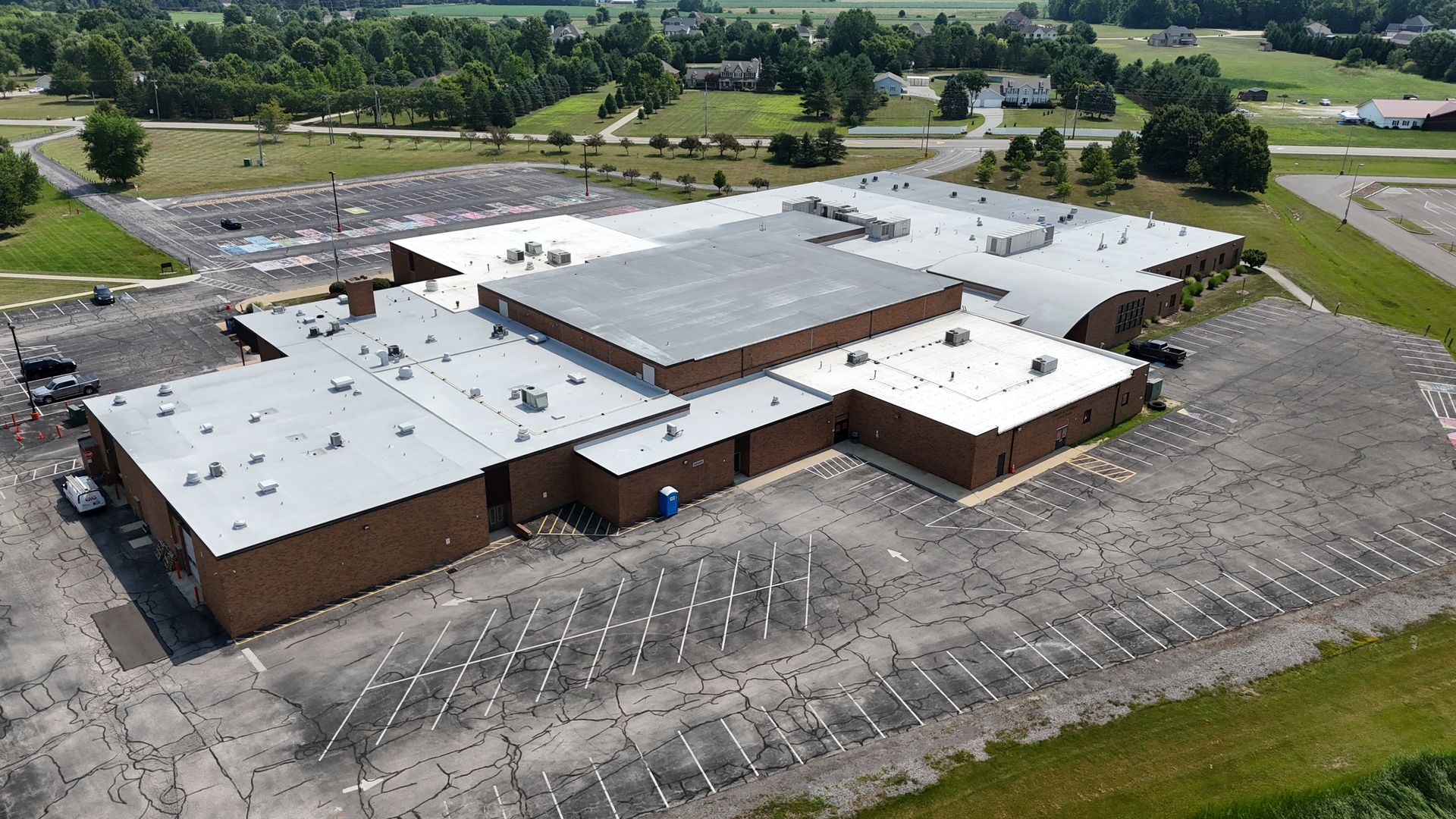 roof coating and spray foam roof completed in medina ohio