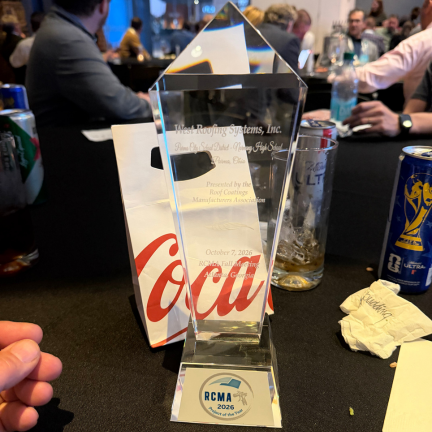 2026 Roof Coating's Award Winner